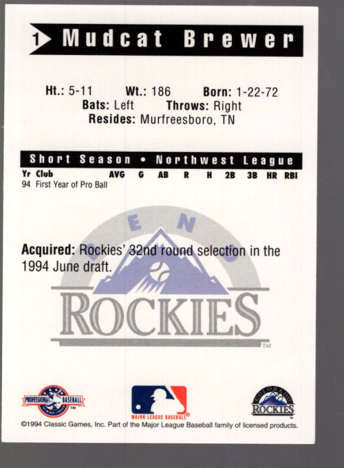 B6356- 1994 Classic Minor League Baseball Cards G1 -You Pick- 15+ FREE US SHIP - Picture 23 of 107