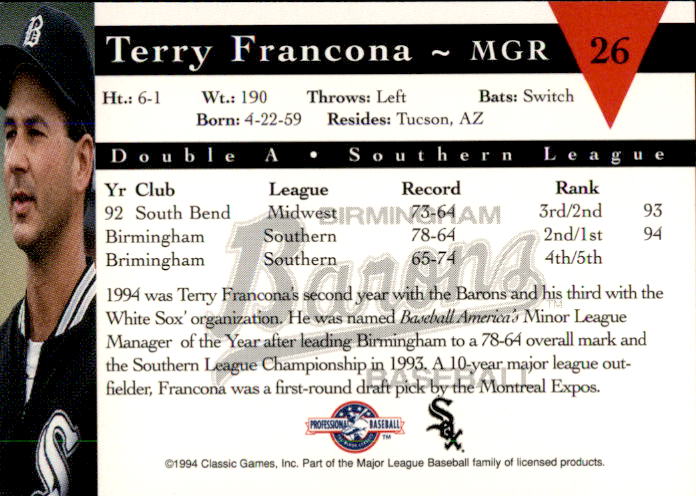 Tito Francona Baseball Cards by Baseball Almanac