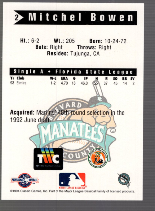 B6356- 1994 Classic Minor League Baseball Cards G1 -You Pick- 15+ FREE US SHIP - Picture 29 of 107