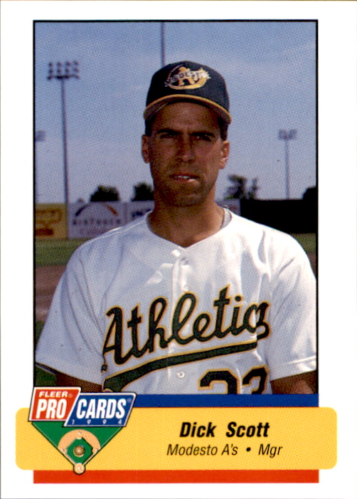 1994 Modesto A's Fleer/ProCards 3078 Dick Scott Ellsworth Maine ME