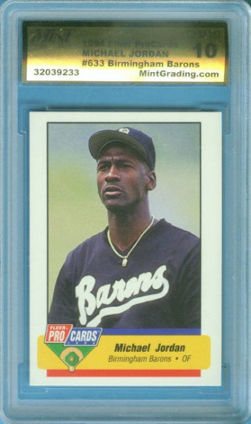 1994 Birmingham Barons Fleer ProCards #633 Michael Jordan ~ Graded Gem 