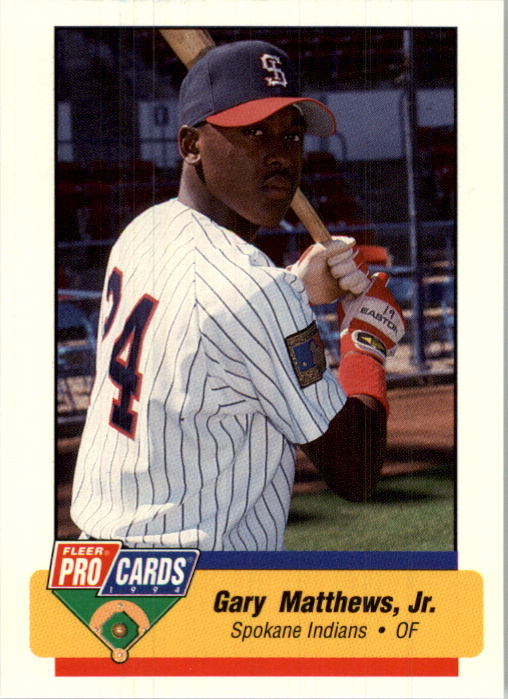 Gary Matthews,jr of the San Diego Padres during a 1999 Major