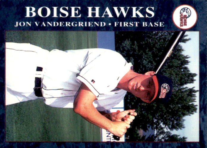 1995 Boise Hawks Team Issue 31 Jon Vander Griend Lynden