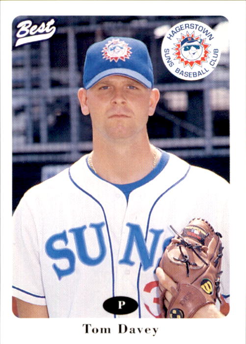 1996 Hagerstown Suns Best 3 Tom Davey Canton Michigan MI Baseball Card