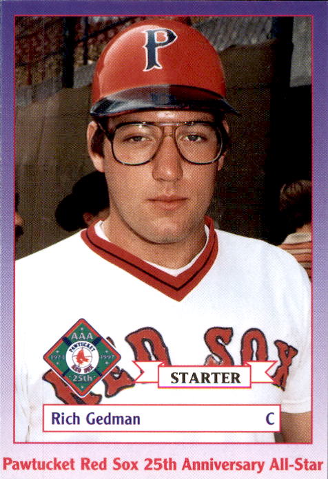 1997 Pawtucket Red Sox All Time Greats Team Issue 14 Rich Gedman 