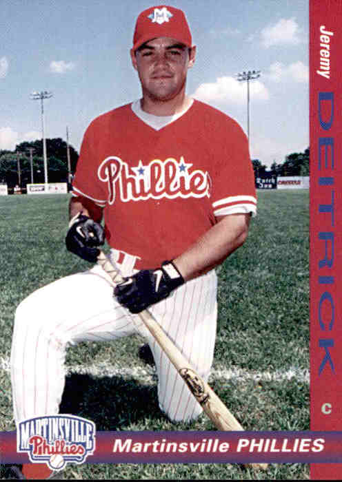 1998 Martinsville Phillies Grandstand #9 Jeremy Deitrick - NM