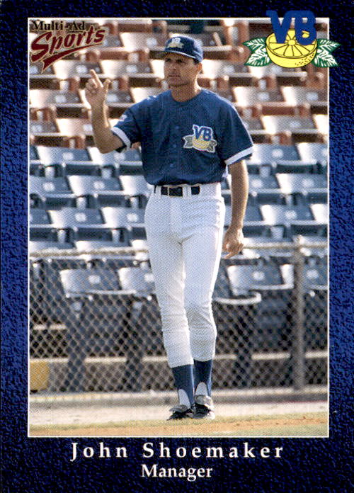 1998 Vero Beach Dodgers Multi-Ad #1 John Shoemaker MG