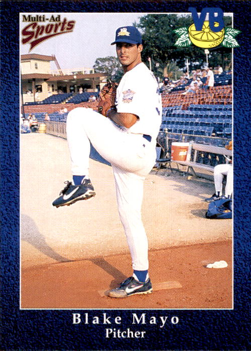 1998 Vero Beach Dodgers Multi-Ad #13 Blake Mayo