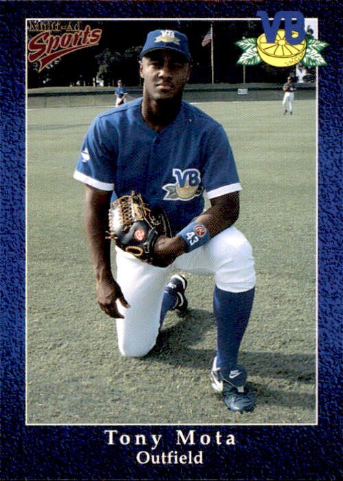 1998 Vero Beach Dodgers Multi-Ad #29 Tony Mota