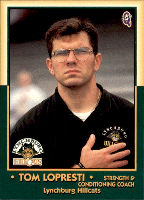 THOMAS O'MARREY選手カード 1998 Lynchburg Hillcats Q-Cards #28 Tom Lopresti Strength Coach