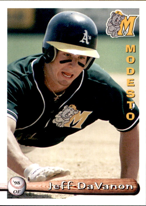 1998 Modesto A's Grandstand 9 Jeff DaVanon Del Mar California CA