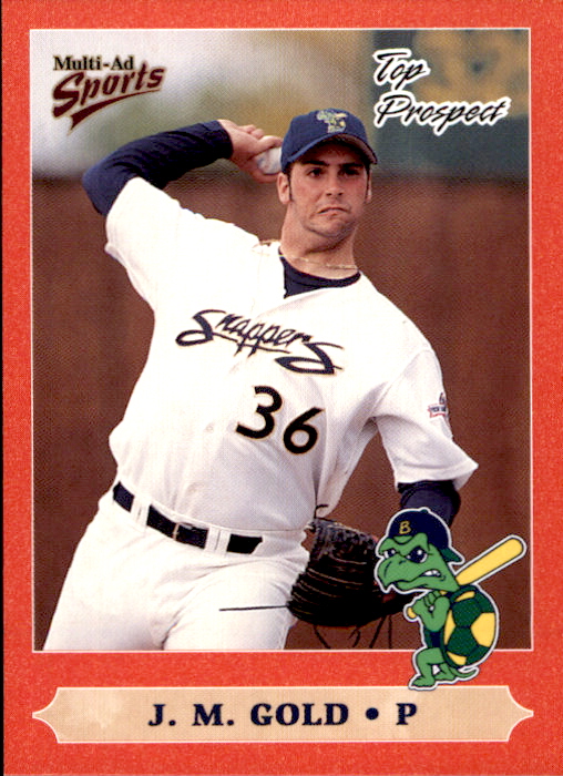 1999 Midwest League Prospects Multi-Ad #2 Gold Toms River New Jersey  Card