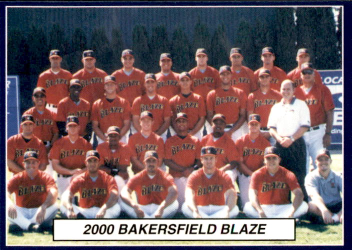 2000 Bakersfield Blaze Pizza Hut/Pepsi #1 Team Photo CL - NM