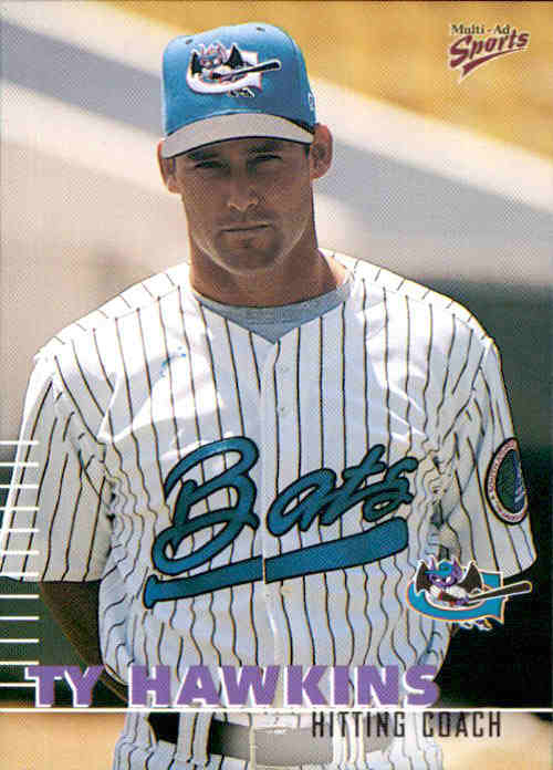 00 Greensboro Bats Multi Ad 29 Ty Hawkins Brielle New Jersey Nj Baseball Card Ebay