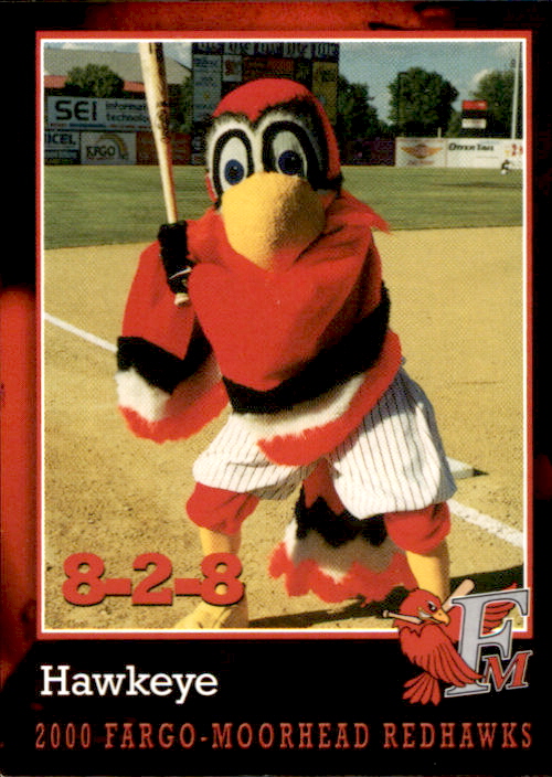 2000 Fargo-Moorhead Redhawks Domino's Pizza #15 8-2-8 Hawkeye