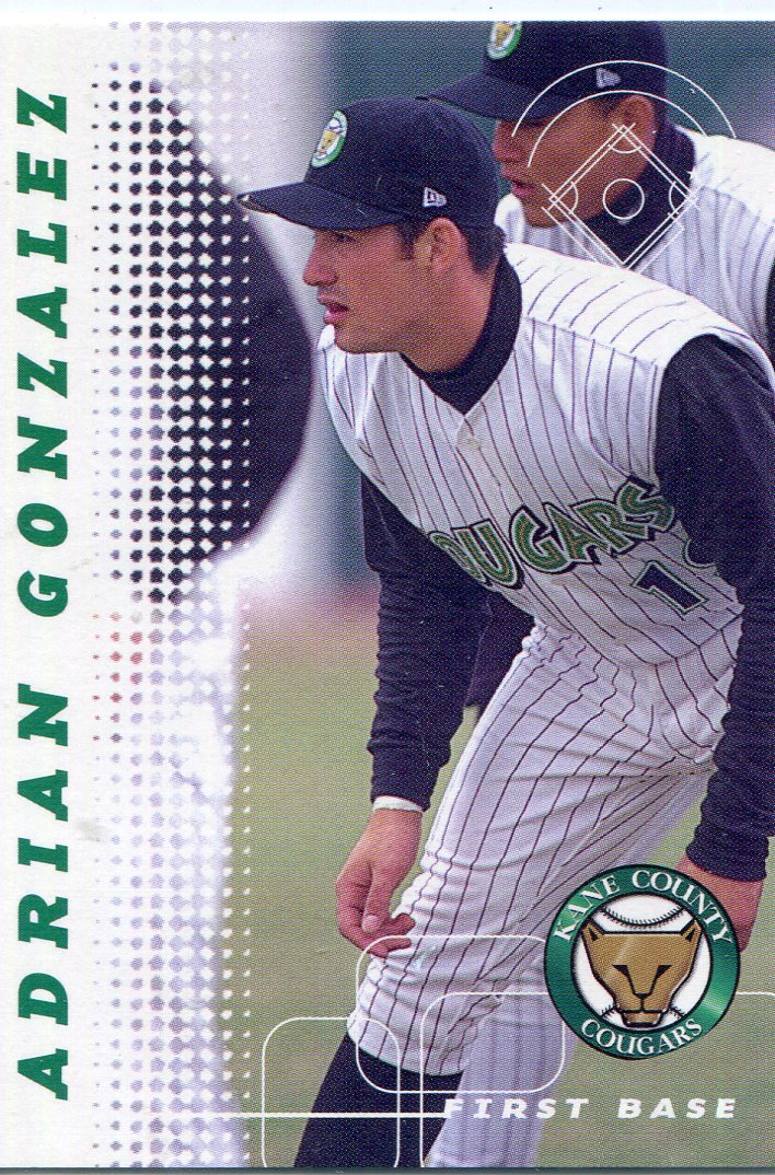 2001 Kane County Cougars Grandstand #10 Adrian Gonzalez