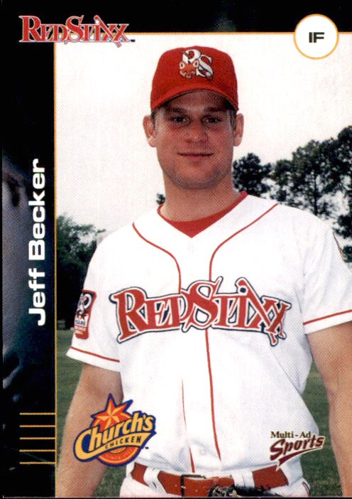 2001 Columbus Redstixx Multi-Ad #3 Jeff Becker Thiells New