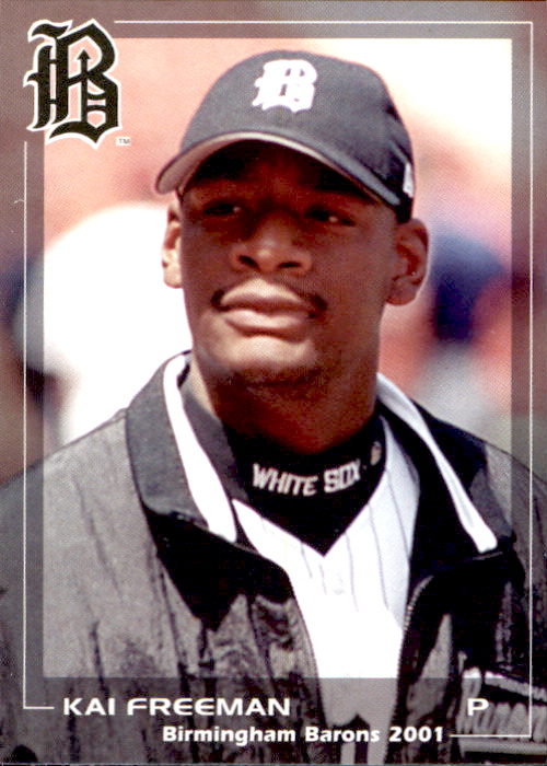 2001 Birmingham Barons Grandstand 7 Kai Freeman Shorewood Illinois IL