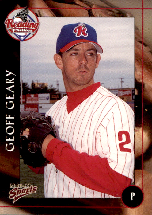 2001 Reading Phillies Multi-Ad #8 Geoff Geary