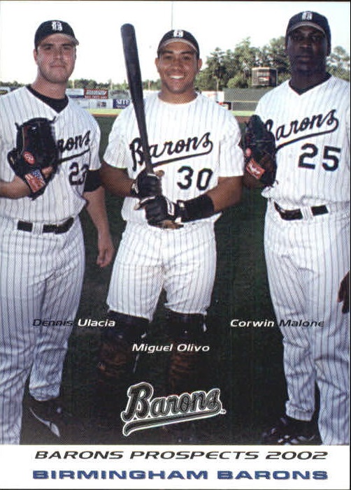 2002 Birmingham Barons Grandstand 29 Barons Prospects NMMT