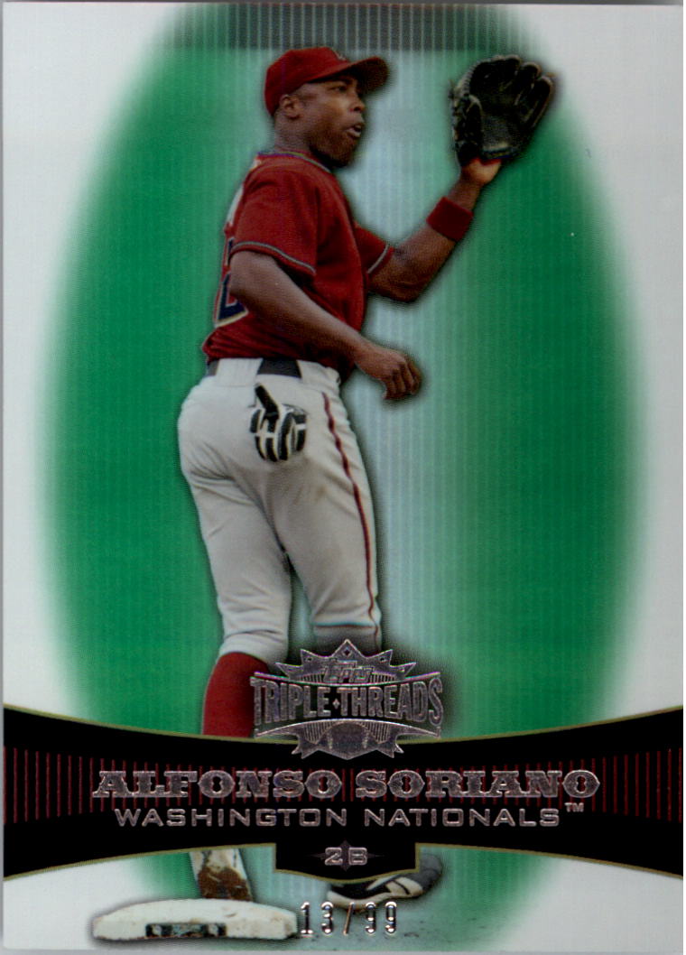 2006 Topps Triple Threads Emerald #43 Alfonso Soriano
