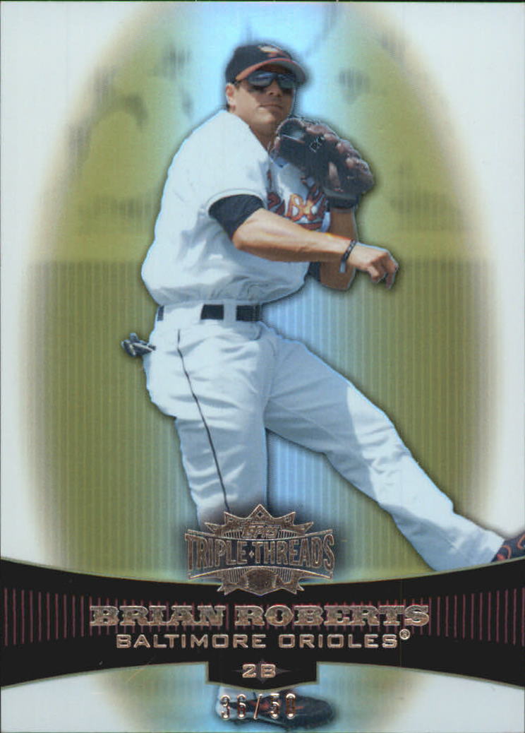 2006 Topps Triple Threads Gold #10 Brian Roberts