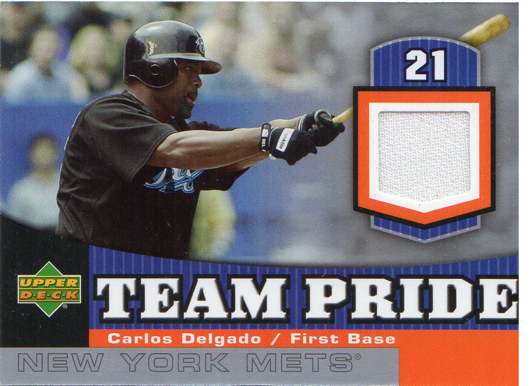 2006 Upper Deck Team Pride Materials #CD Carlos Delgado Jsy