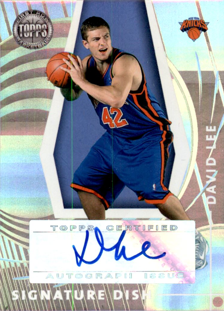 2005-06 Topps First Row Signature Dish #DL David Lee/190
