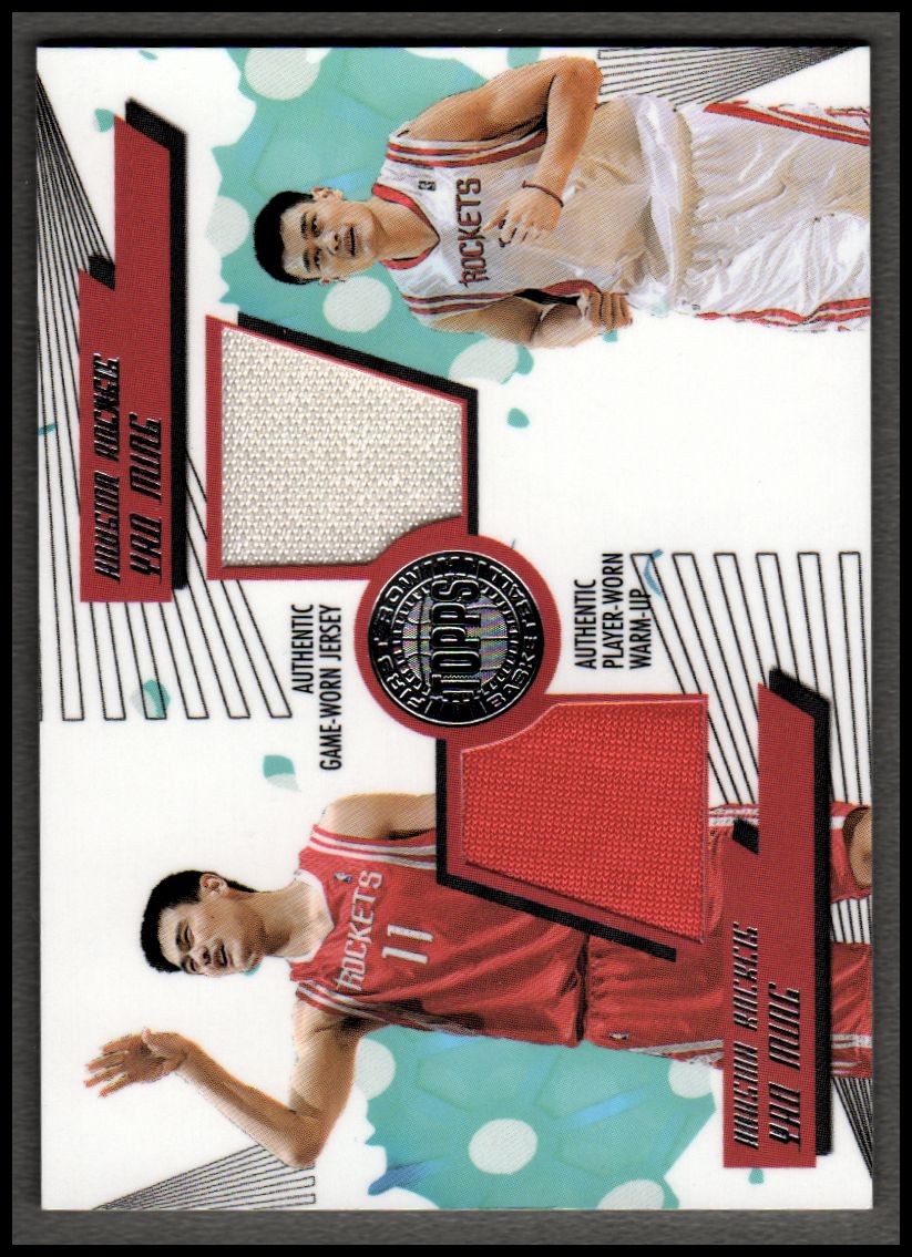 2005-06 Topps First Row PTP Dual Relics #YM2 Yao Ming