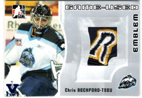 2005-06 ITG Heroes and Prospects Emblems #GUE74 Chris Beckford-Tseu