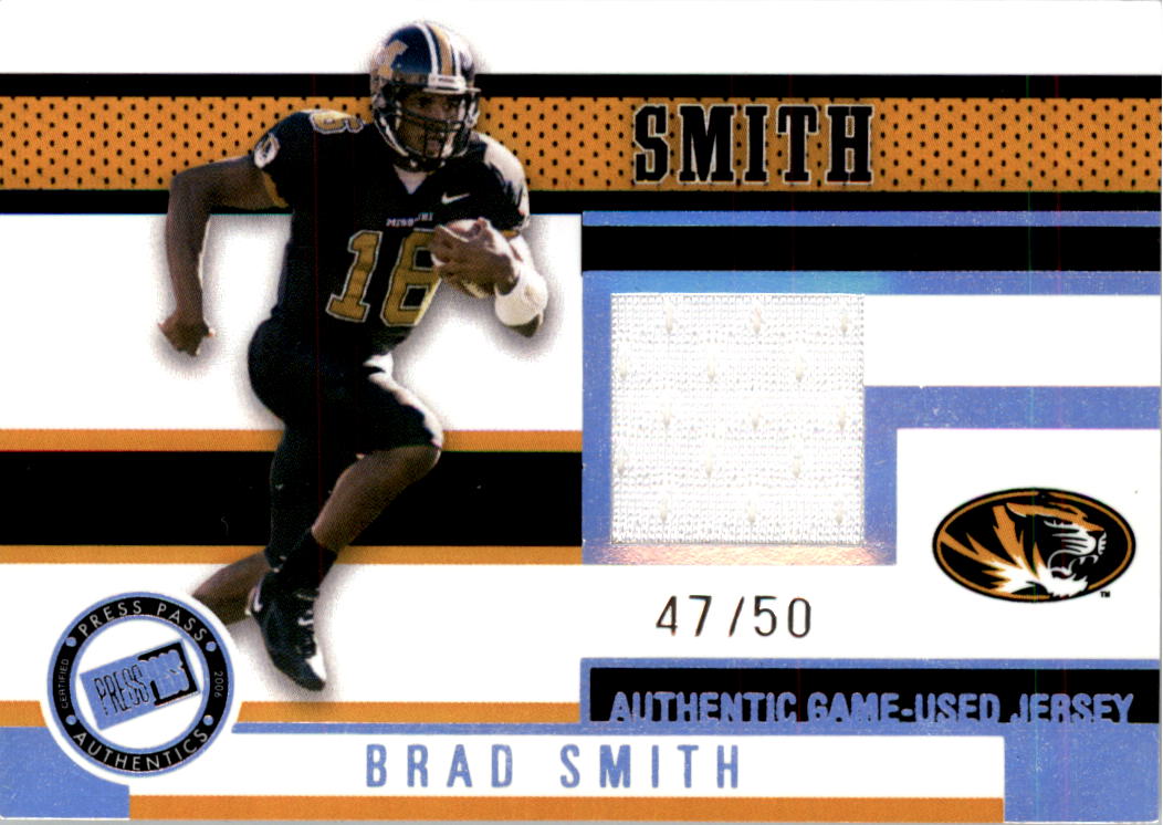 2006 Press Pass Game Used Jerseys Holofoil #JCBS Brad Smith