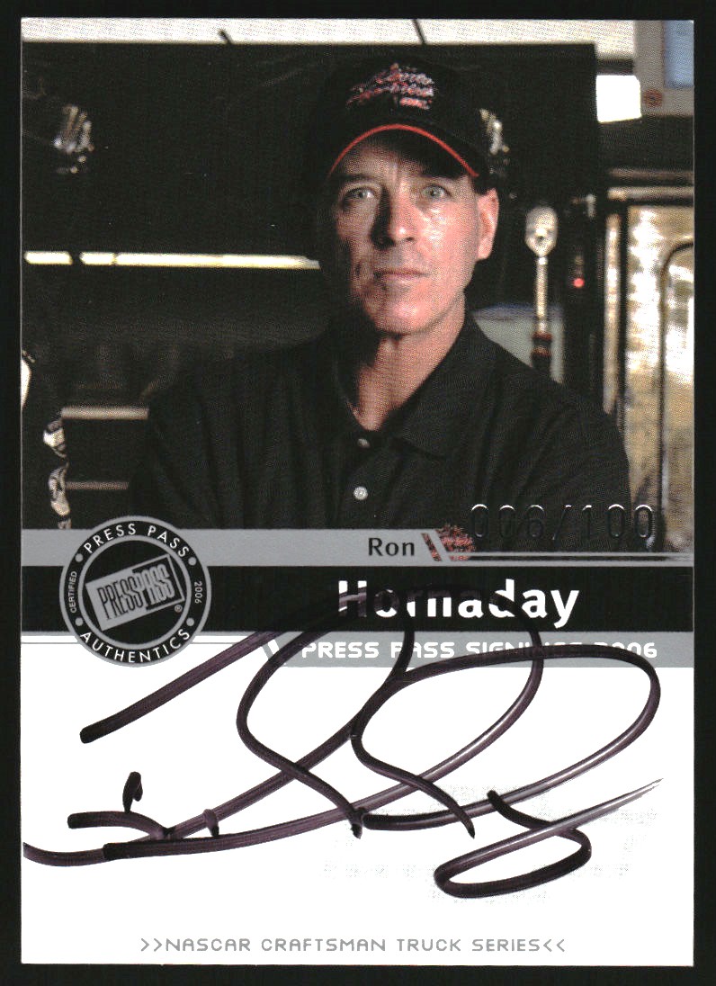2006 Press Pass Signings Silver #23 Ron Hornaday CTS P/S