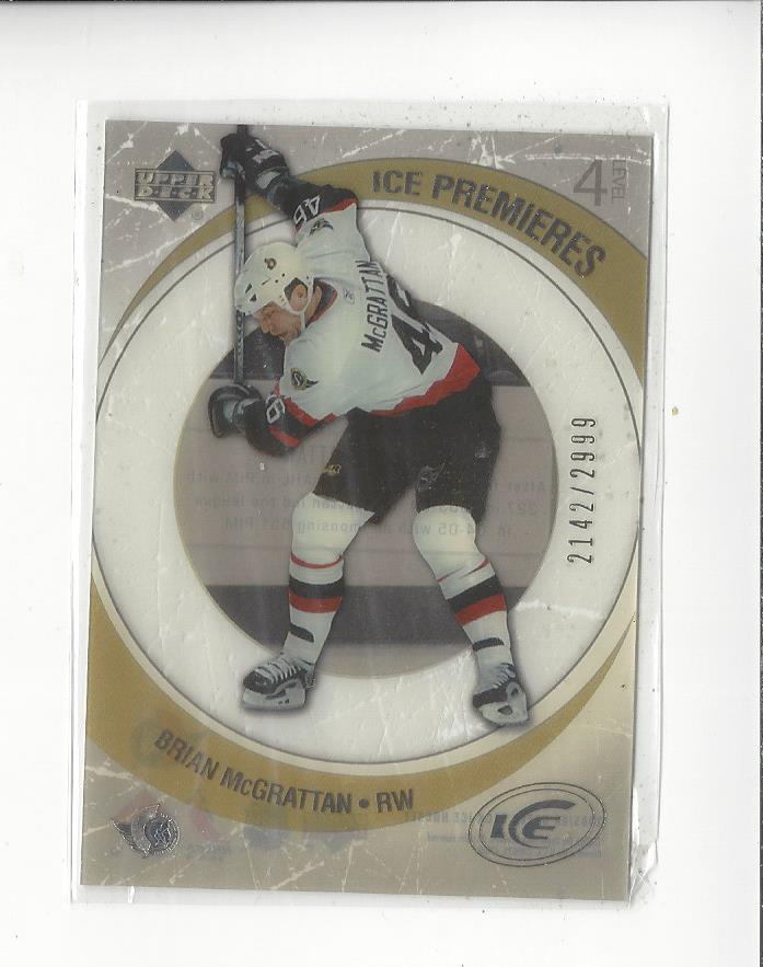 2005-06 Upper Deck Ice #159 Brian McGrattan RC