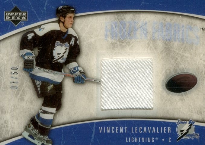 2005-06 Upper Deck Ice Frozen Fabrics Patches #FFPVL Vincent Lecavalier