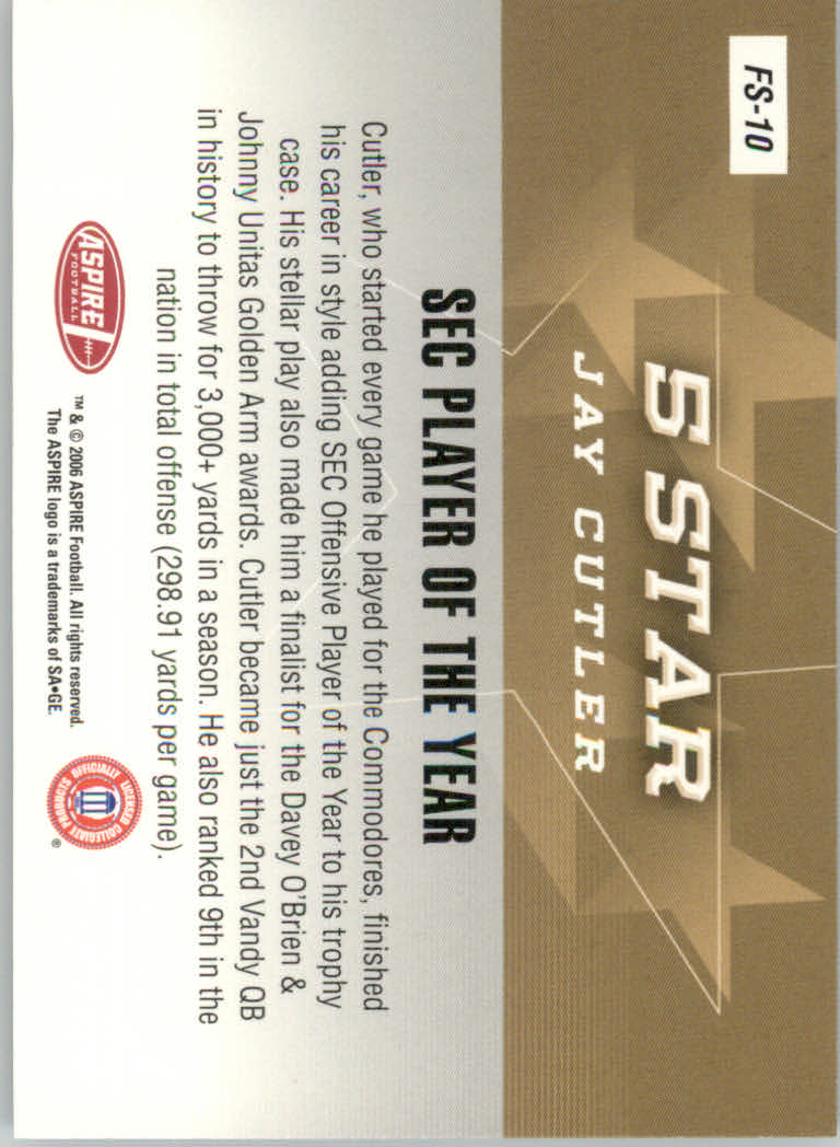 2006 Aspire (Sage) Football "Insert and Promo" Cards - Picture 21 of 61