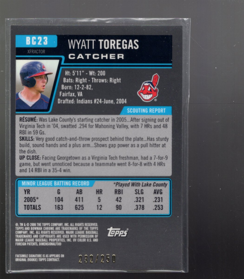 B1224- 2006 Bowman Chrome Prospects BB 1-220 +Insert -You Pick- 15+ FREE US SHIP - Picture 415 of 417