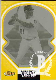 2006 Finest Framed Printing Plates Yellow #15 Garret Anderson