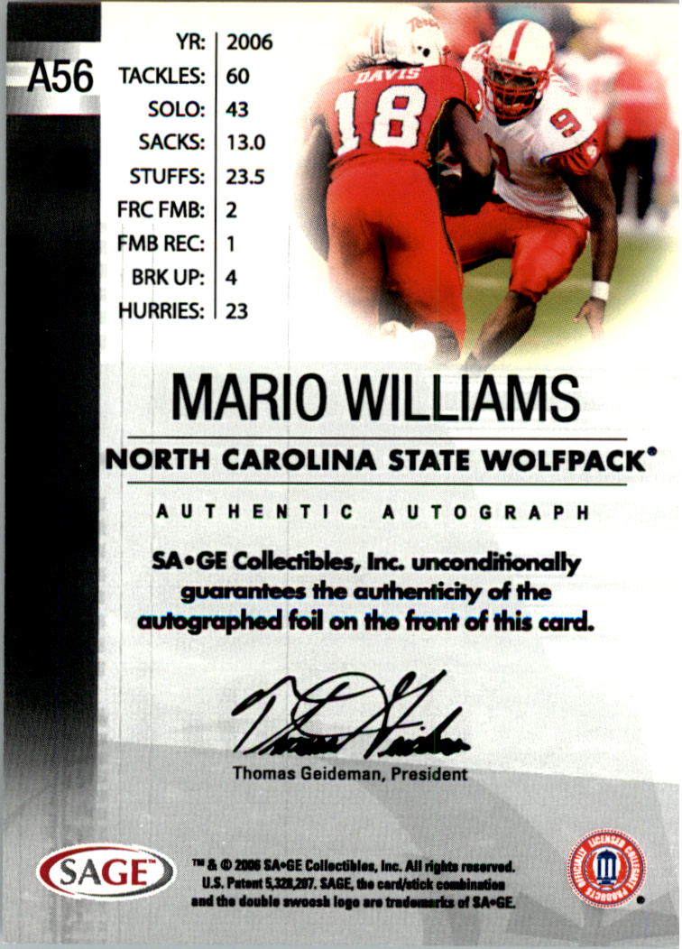 2006 SAGE Football Card Pick (Inserts)