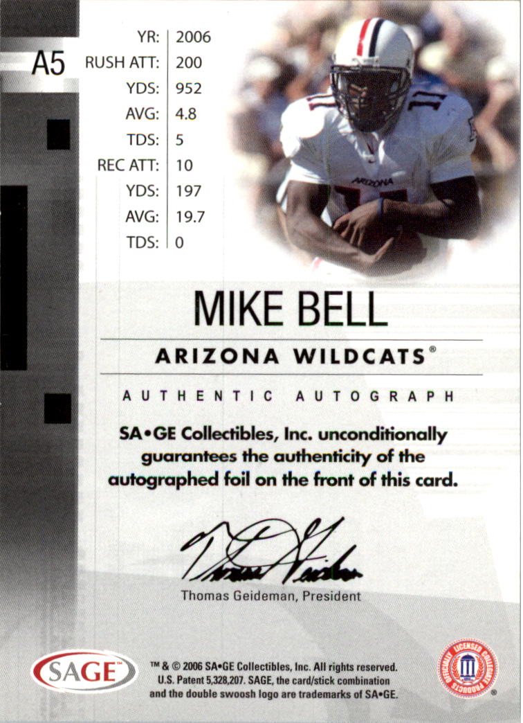 2006 SAGE Football Card Pick (Inserts)