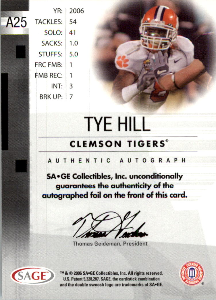 2006 SAGE Football Card Pick (Inserts)