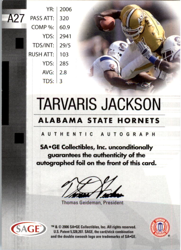 2006 SAGE Football Card Pick (Inserts)