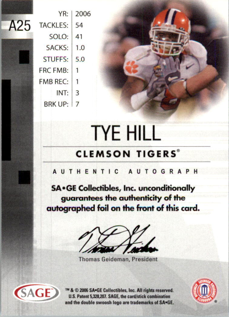 2006 SAGE Football Card Pick (Inserts)