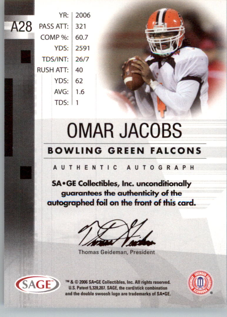 2006 SAGE Football Card Pick (Inserts)