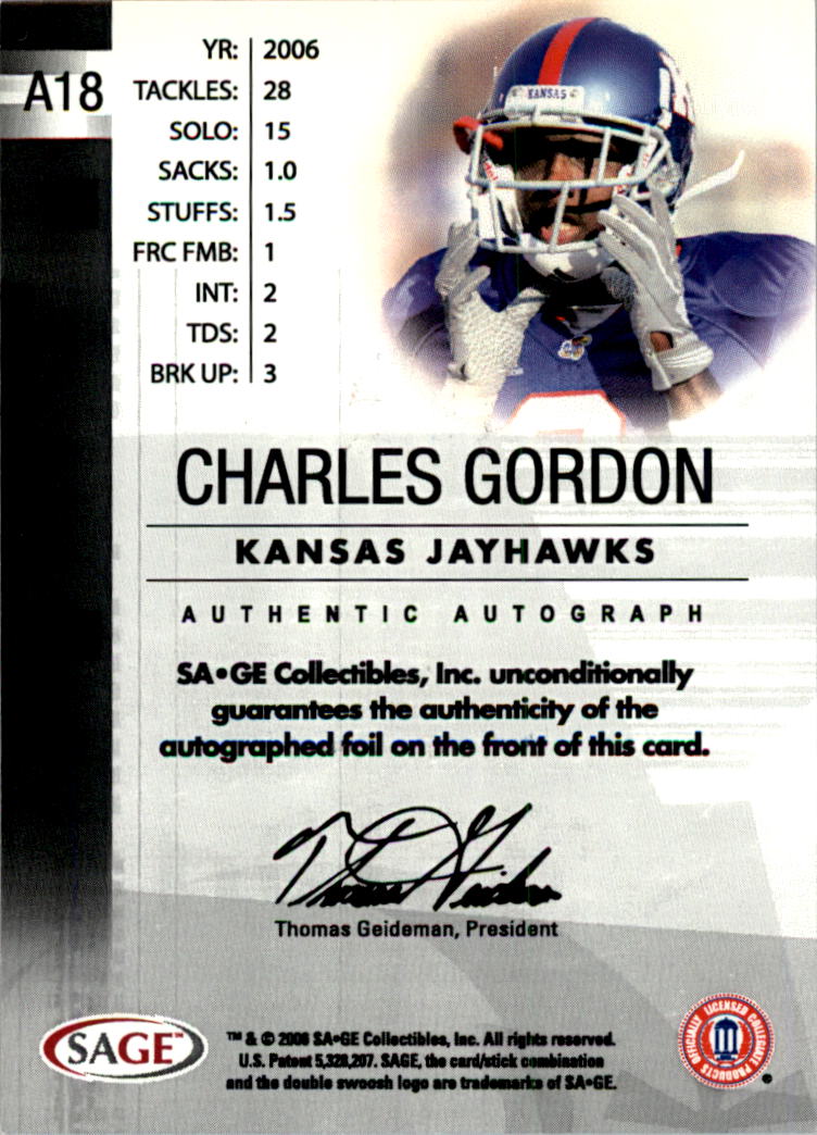 2006 SAGE Football Card Pick (Inserts)