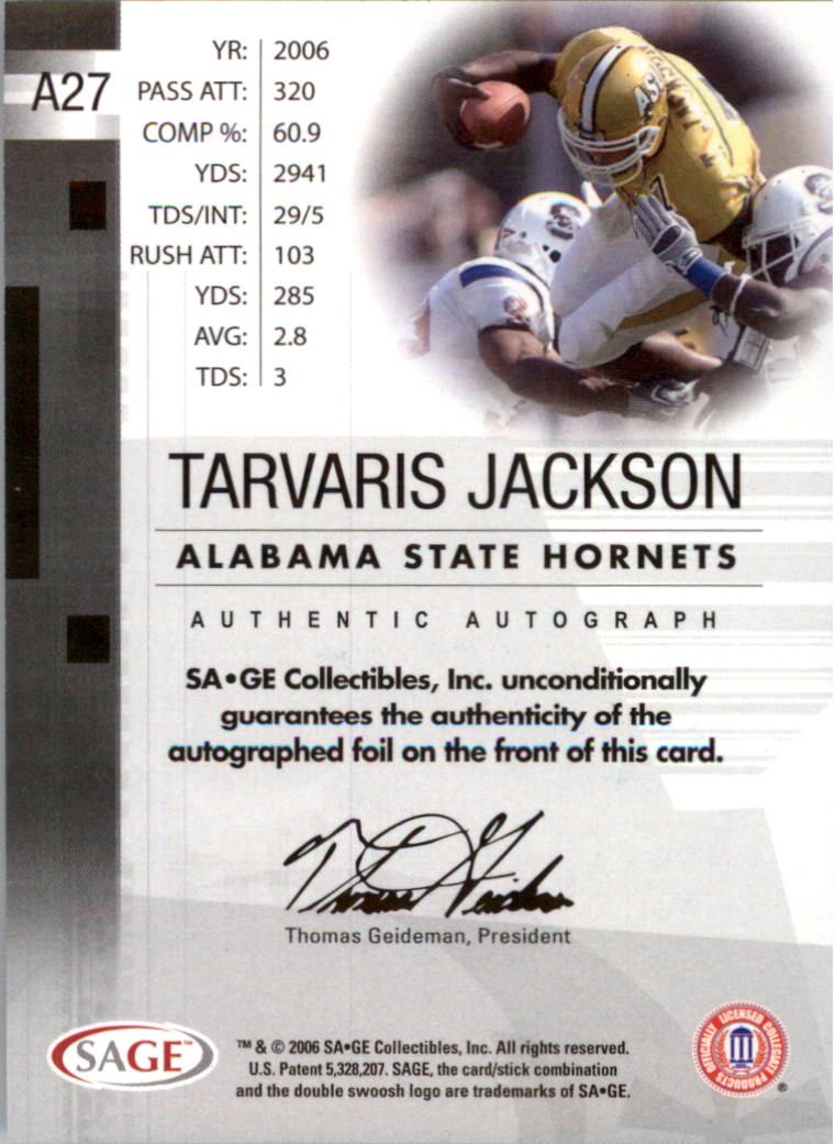 2006 SAGE Football Card Pick (Inserts)