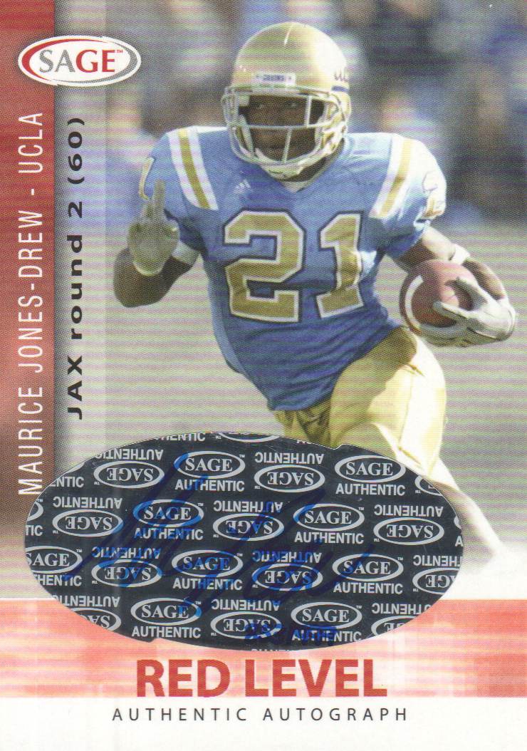 2006 SAGE Autographs Red #A29 Maurice Drew/999