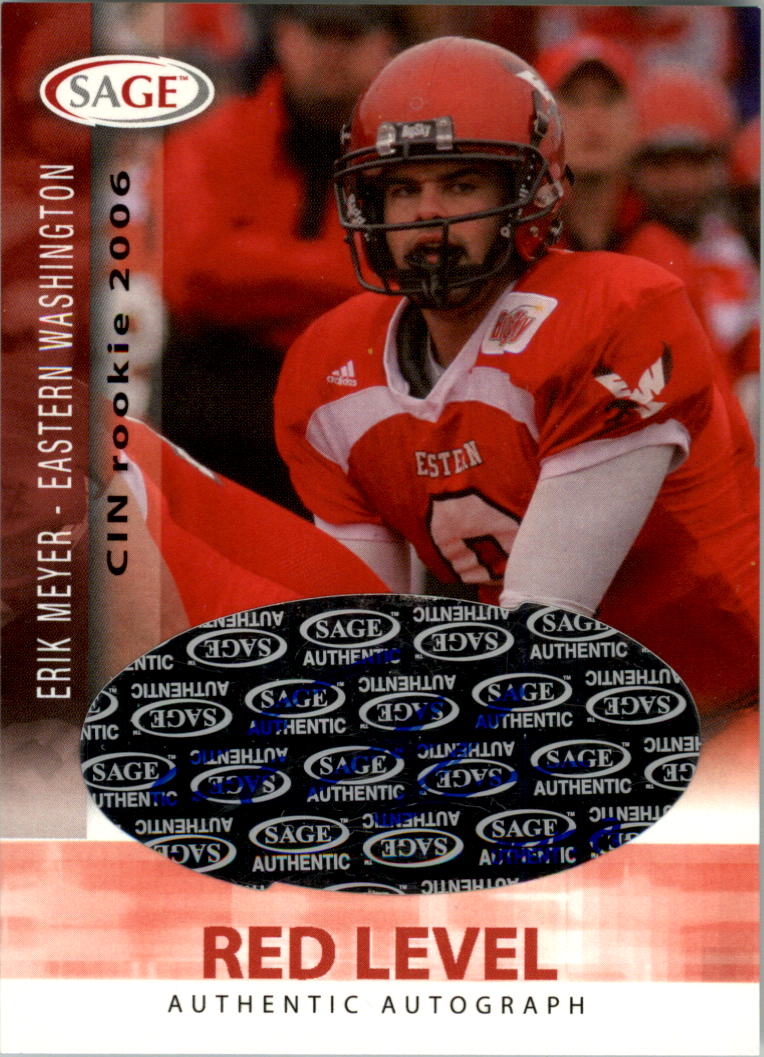 2006 SAGE Football Card Pick (Inserts)