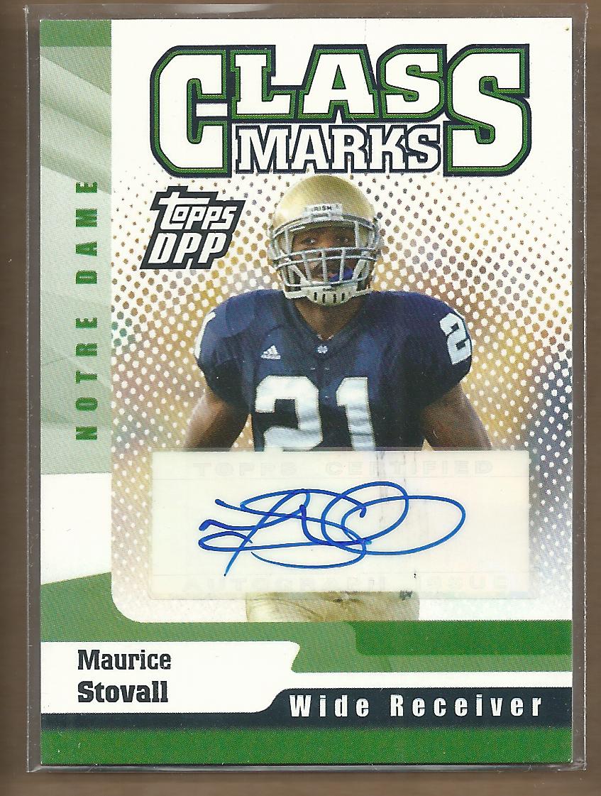 2006 Topps Draft Picks and Prospects Class Marks Autographs #CMMS Maurice Stovall F