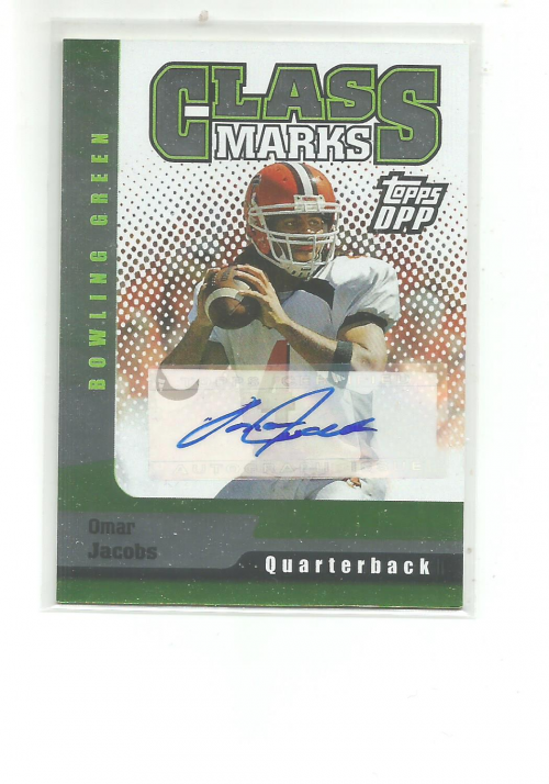 2006 Topps Draft Picks and Prospects Class Marks Autographs Silver #CMOJ Omar Jacobs