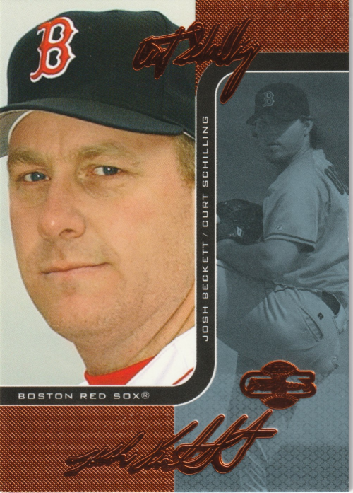 2006 Topps Co-Signers Changing Faces Blue #6A Curt Schilling/Josh Beckett